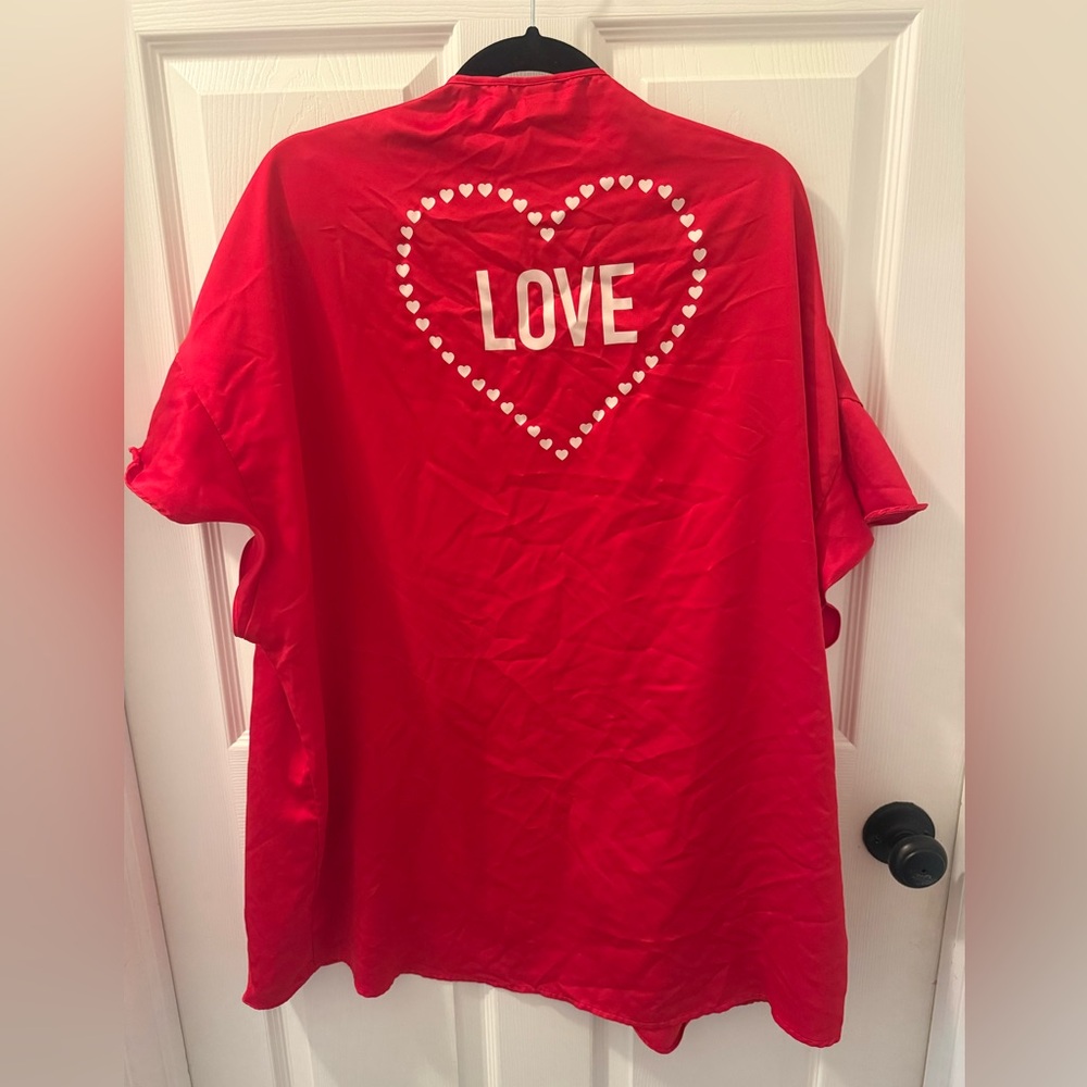 Victoria's Secret Red Silk Robe